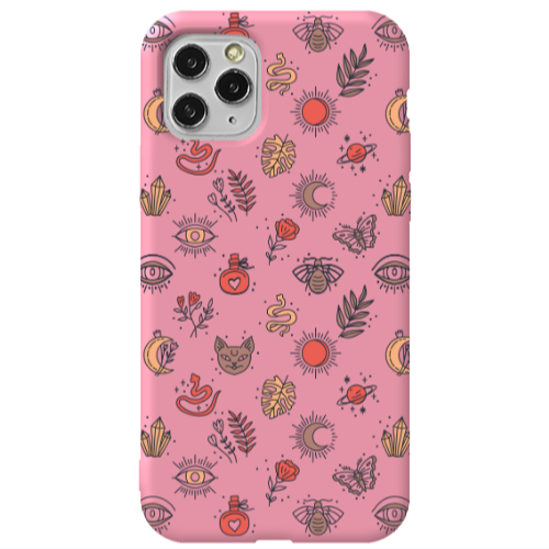 Apple iPhone 11 Pro Magic potion Pink Colored Silicone TPU Θήκη