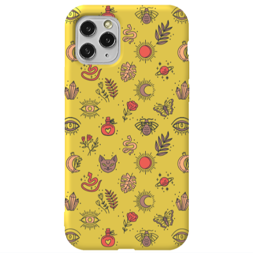 Apple iPhone 11 Pro Magic potion Yellow Colored Silicone TPU Θήκη