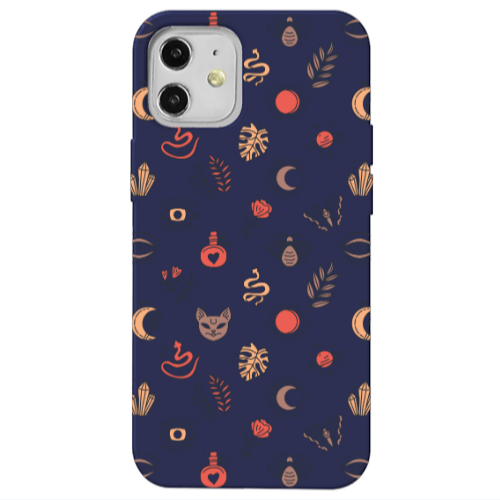 Apple iPhone 12 Magic potion Dark blue Colored Silicone TPU Θήκη