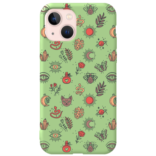 Apple iPhone 13 Magic potion Light Green Colored Silicone TPU Θήκη