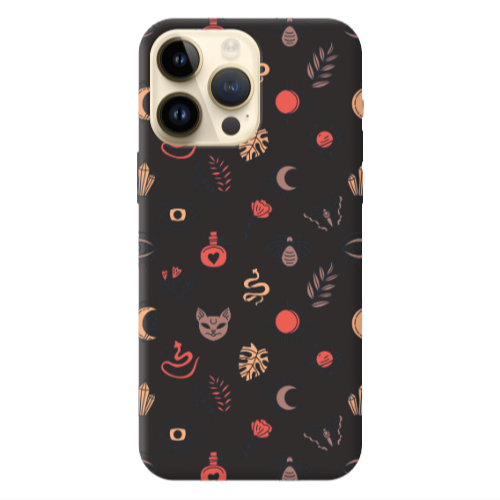 Apple iPhone 13 Pro Max Magic potion Black Colored Silicone TPU Θήκη