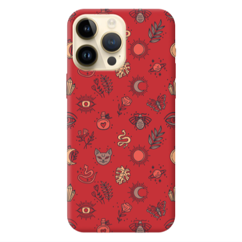 Apple iPhone 13 Pro Max Magic potion Red Colored Silicone TPU Θήκη