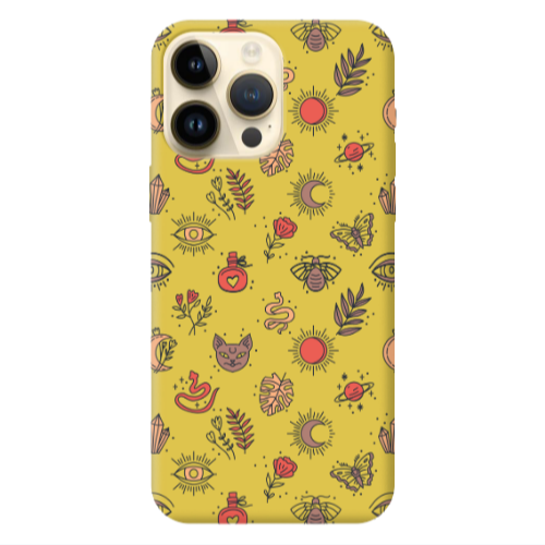 Apple iPhone 13 Pro Max Magic potion Yellow Colored Silicone TPU Θήκη