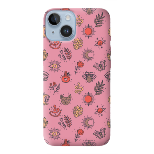 Apple iPhone 14  Magic potion Pink Colored Silicone TPU Θήκη
