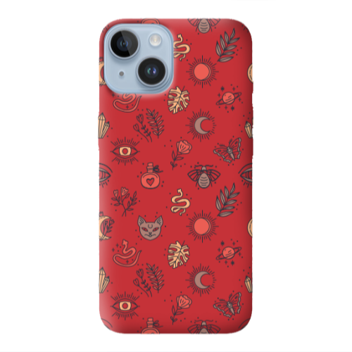 Apple iPhone 14 Plus Magic potion Red Colored Silicone TPU Θήκη