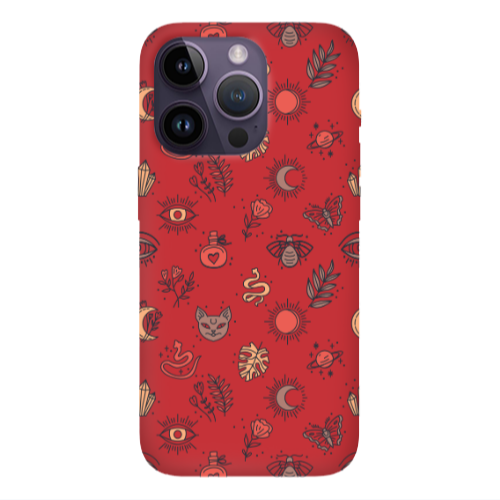 Apple iPhone 14 Pro  Magic potion Red Colored Silicone TPU Θήκη