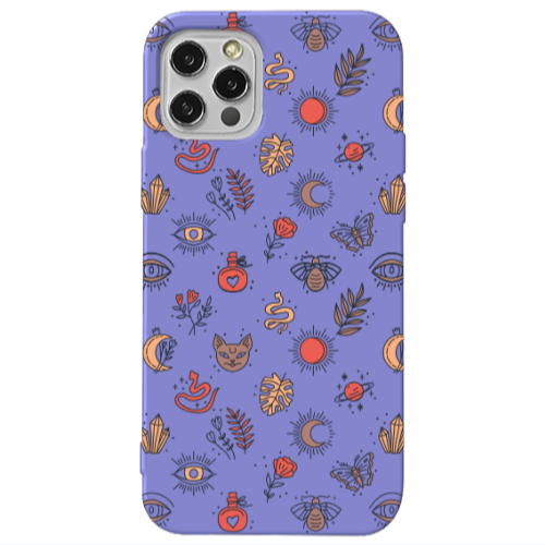 Apple iPhone 13 Pro Magic potion Purple Colored Silicone TPU Θήκη