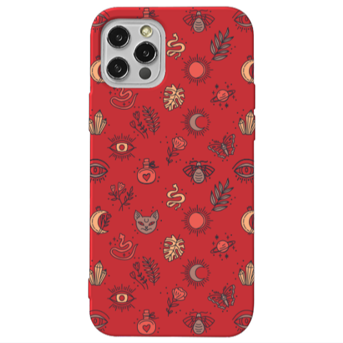 Apple iPhone 13 Pro Magic potion Red Colored Silicone TPU Θήκη