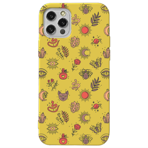 Apple iPhone 13 Pro Magic potion Yellow Colored Silicone TPU Θήκη