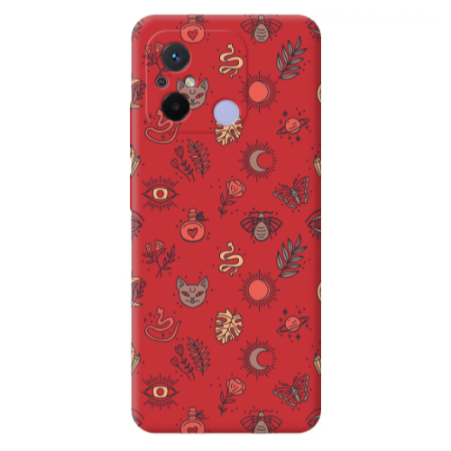 Xiaomi Redmi 12C Magic potion Red Colored Silicone TPU Θήκη