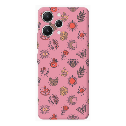 Xiaomi Redmi 12 Magic potion Pink Colored Silicone TPU Θήκη