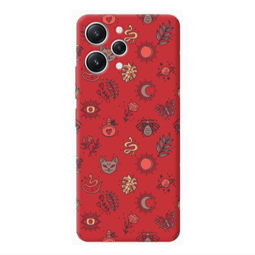 Xiaomi Redmi 12 Magic potion Red Colored Silicone TPU Θήκη