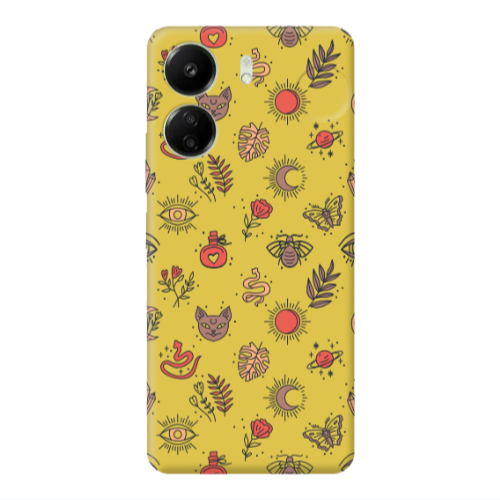 Xiaomi Redmi 13C Magic potion Yellow Colored Silicone TPU Θήκη