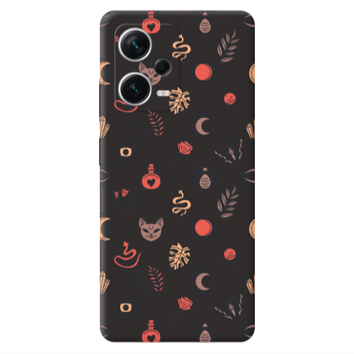 Xiaomi Poco X5 Magic potion Black Colored Silicone TPU Θήκη