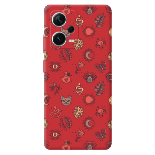 Xiaomi Poco X5 Magic potion Red Colored Silicone TPU Θήκη