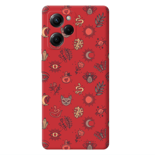 Xiaomi Poco X5 Pro Magic potion Red Colored Silicone TPU Θήκη