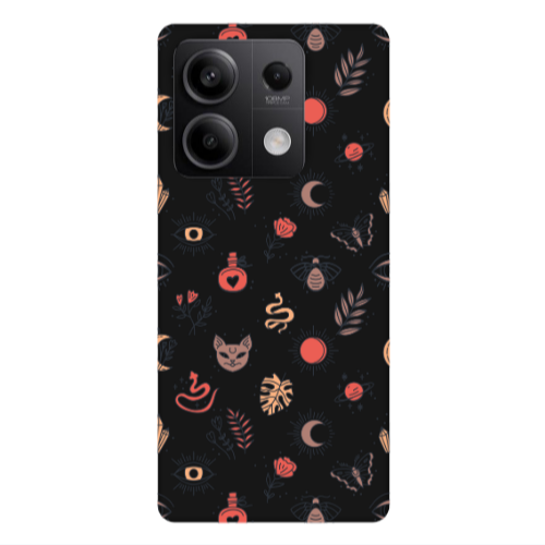 Xiaomi Redmi Note 13 5G Magic potion Black Colored Silicone TPU Θήκη