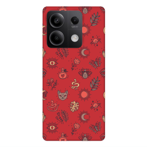 Xiaomi Redmi Note 13 5G Magic potion Red Colored Silicone TPU Θήκη