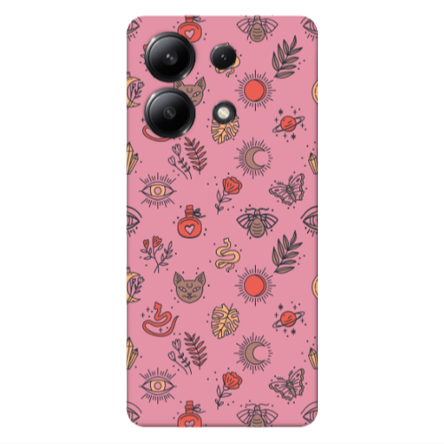 Xiaomi Redmi Note 13 4G Magic potion Pink Colored Silicone TPU Θήκη
