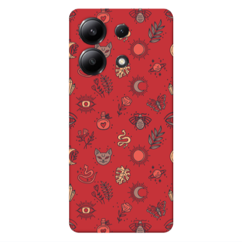 Xiaomi Redmi Note 13 4G Magic potion Red Colored Silicone TPU Θήκη