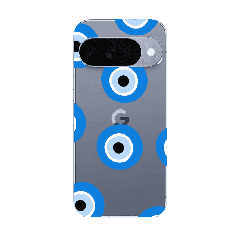 Google Pixel 10 Evil eyes beads Transparent Silicone TPU Θήκη