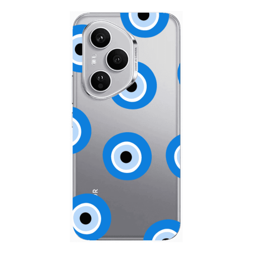 Honor Magic 400 Pro Evil eyes beads Transparent Silicone TPU Θήκη