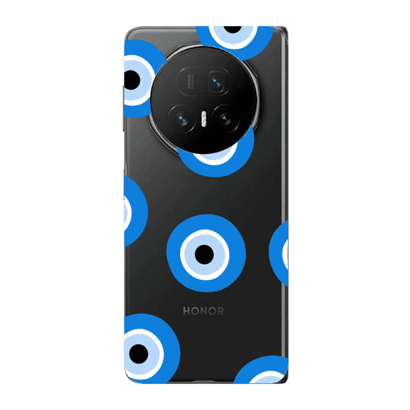 Honor Magic V5 Evil eyes beads Transparent Silicone TPU Θήκη