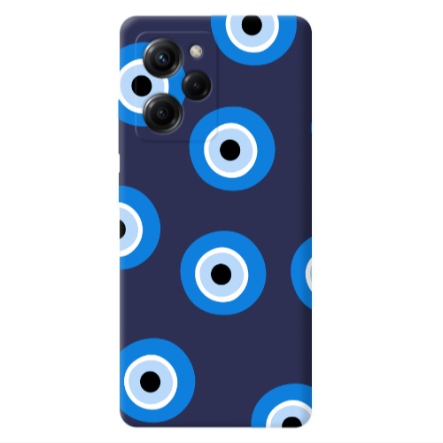 Xiaomi Poco X5 Pro Evil eyes beads Dark blue Colored Silicone TPU Θήκη