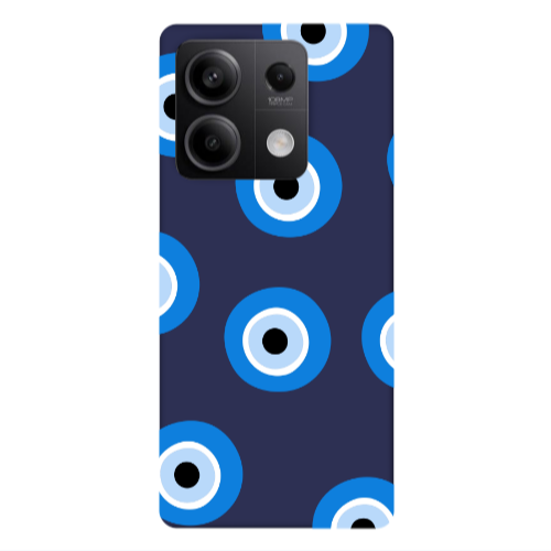 Xiaomi Redmi Note 13Pro 5G Evil eyes beads Dark blue Colored Silicone TPU Θήκη