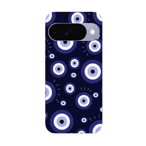 Google Pixel 10 Purple evil eye bead Transparent Silicone TPU Θήκη