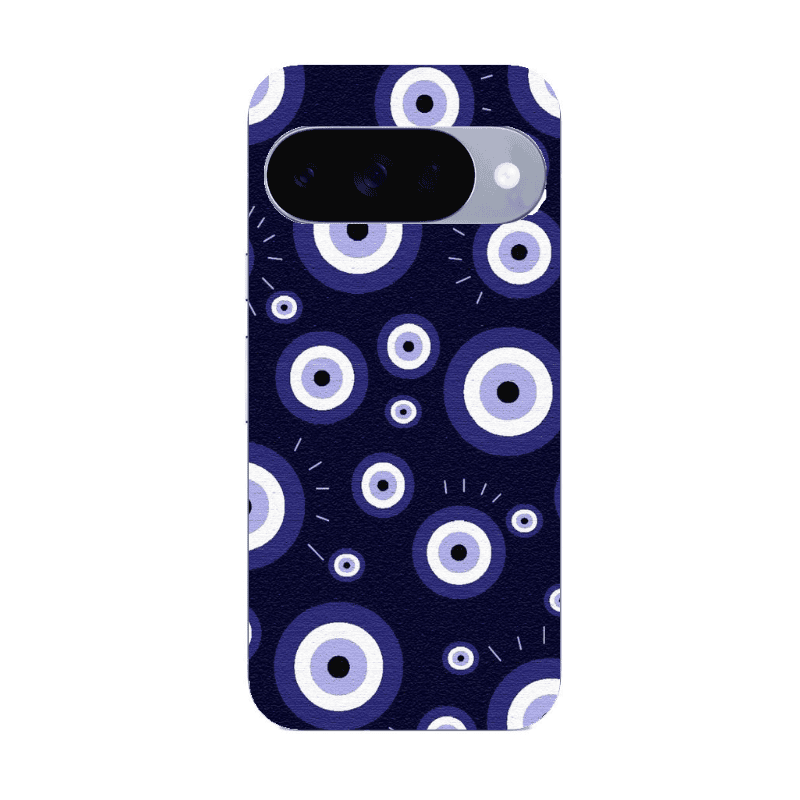 Google Pixel 10 Purple evil eye bead Transparent Silicone TPU Θήκη