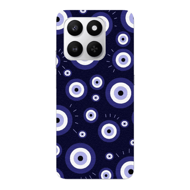 Honor Magic 400 Smart Purple evil eye bead Transparent Silicone TPU Θήκη