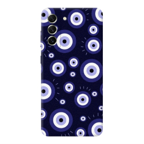 Samsung S22 Purple evil eye bead Transparent Silicone TPU Θήκη