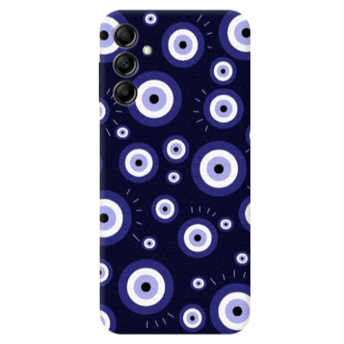 Samsung A24 Purple evil eye bead Transparent Silicone TPU Θήκη