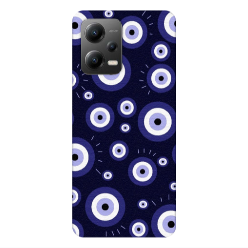 Xiaomi Poco X5 Purple evil eye bead Transparent Silicone TPU Θήκη