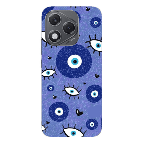 Honor 400 Lite Black hearted Transparent Silicone TPU Θήκη