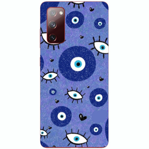 Samsung S20 FE Black hearted Transparent Silicone TPU Θήκη