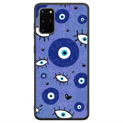 Samsung S20 FE Black hearted Black Glossy Θήκη