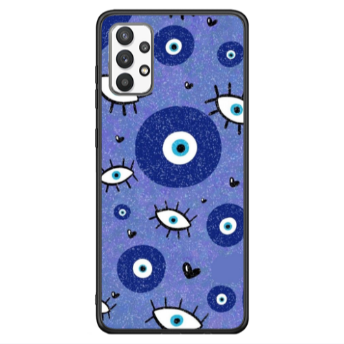 Samsung A13 4G Black hearted Black Glossy Θήκη