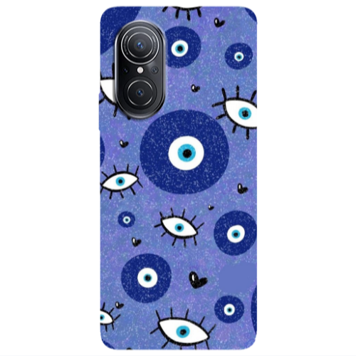 Huawei Nova 9 SE Black hearted Transparent Silicone TPU Θήκη