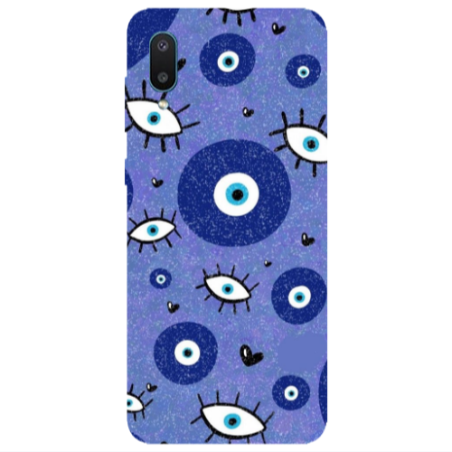 Samsung A02 Black hearted Transparent Silicone TPU Θήκη