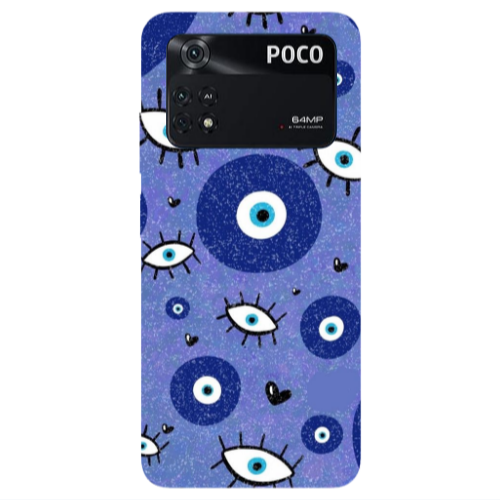 Xiaomi Poco M4 Pro 4G Black hearted Transparent Silicone TPU Θήκη