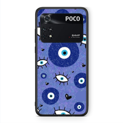 Xiaomi Poco M4 Pro 4G Black hearted Black Glossy Θήκη