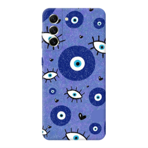 Samsung S21 PLUS Black hearted Transparent Silicone TPU Θήκη