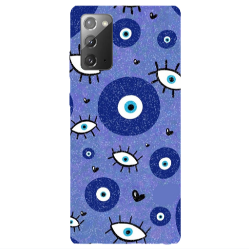 Samsung Note 20 Black hearted Transparent Silicone TPU Θήκη