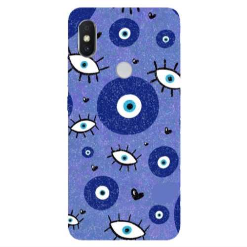 Xiaomi Redmi S2 Black hearted Transparent Silicone TPU Θήκη