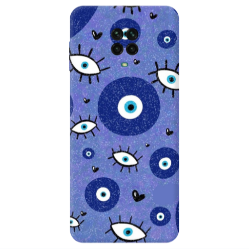 Xiaomi Redmi Note 9S Black hearted Transparent Silicone TPU Θήκη