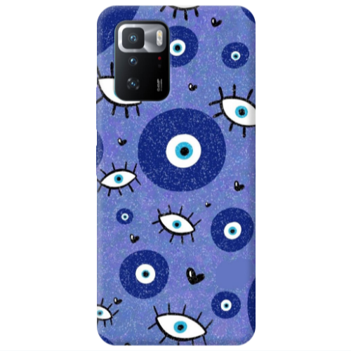 Xiaomi Poco X3 GT Black hearted Transparent Silicone TPU Θήκη