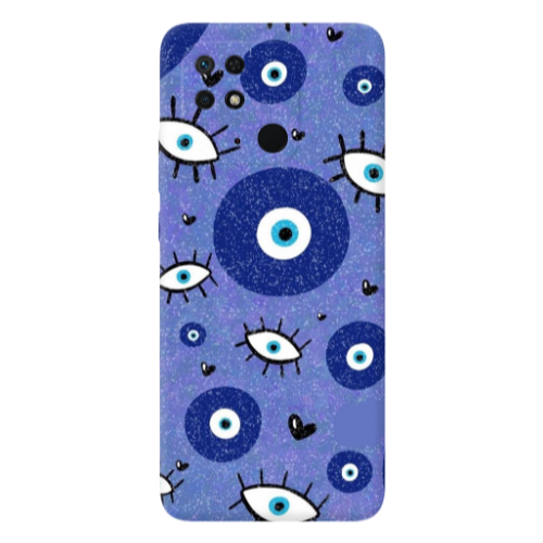 Xiaomi Poco C40 Black hearted Transparent Silicone TPU Θήκη