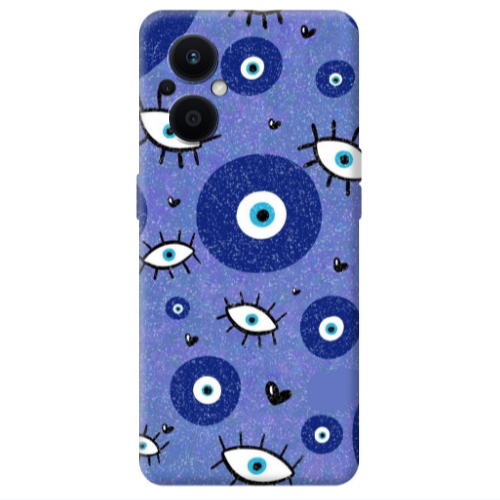 Oppo Reno 7 Lite Black hearted Transparent Silicone TPU Θήκη
